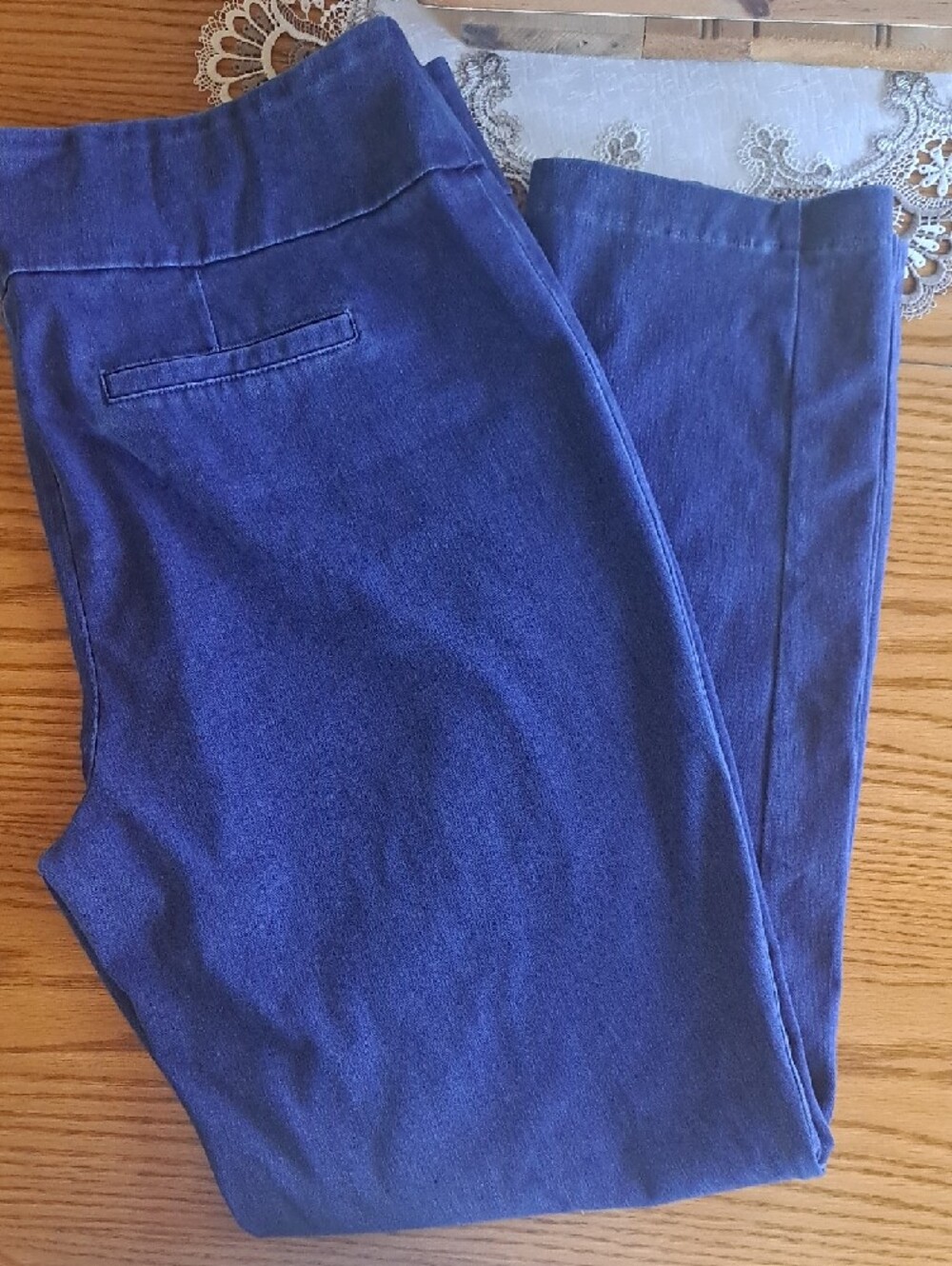 NWT, Zac & Rachel 1X, Blue Ultra Stretch, Pull On, Jean Trouser